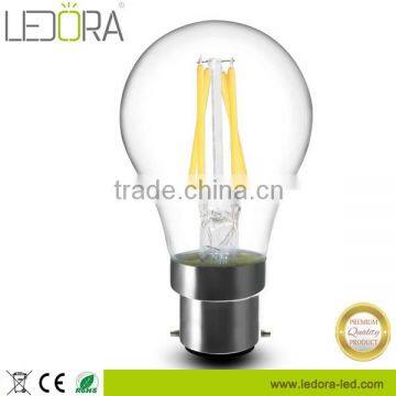 Hot All glass no plastic 220V dimmable b22 LED Filamentary Edison Lamp