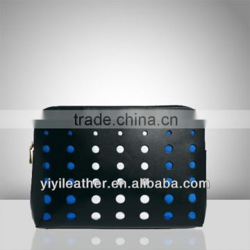 V393-2013 Newest designer clutch wallets laser craft branded handbags for women