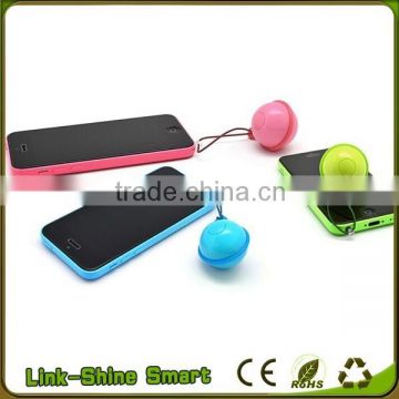 2016 best-selling portable colorful selfie remote shutter ball for export
