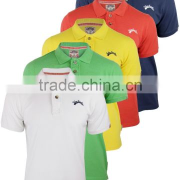 2016 Latest design special collar cotton multicolored custom polo shirt mens