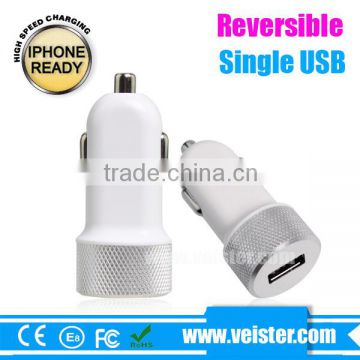 5V1A Universal Colorful Reversible USB Car Charger for IPod iPhone 3G Touch