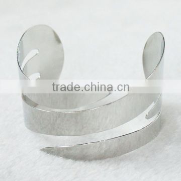 Wholesale Silver Nickle Free Iron Cuff Bracelets Bangle