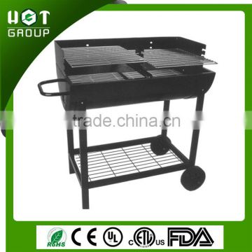Large charcoal rotating barbecue bbq grill