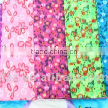 small flower print polar fleece fabric