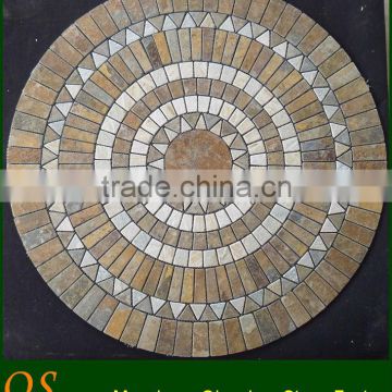 tile round mosaic medallion floor patterns