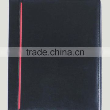 Hot sell simple design embossed PU cover manager folder