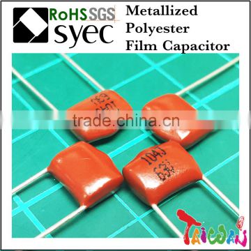 Capacitor Manufacturer MEF 824J 100V Metallized Polyester Film Capacitor