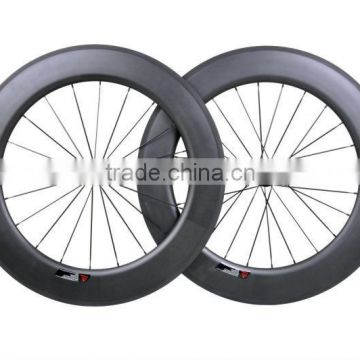 2016 aero designed rims light Full Carbon Bicycle U Shape Wheelset 88mm Road Bike Rims 700C