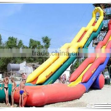 largest inflatable water slide, PVC tarpaulin water slide inflatable, water park slide for kids and adults