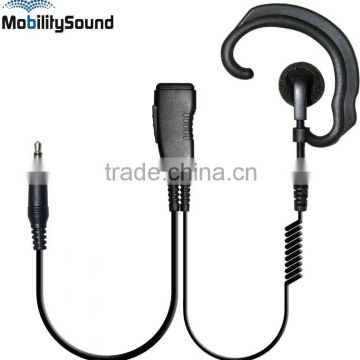 PMR DMR Two way radio walkie talkie G hook ear hook PTT PTT headset earphone earpiece for Motorola Mototrbo EADS Cassidian