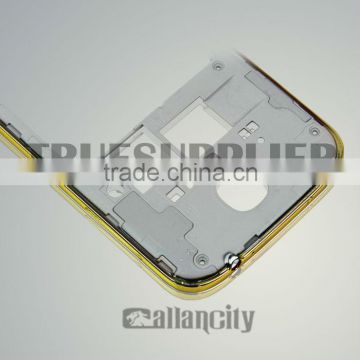 New design for Samsung middle plate for samsung galaxy s4 gold color housing