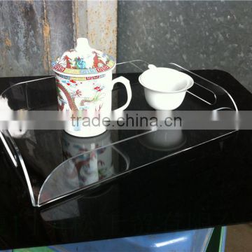Hight quality clear acrylic tray for serving tray
