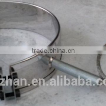 stainless steel mica heater with spring terminal