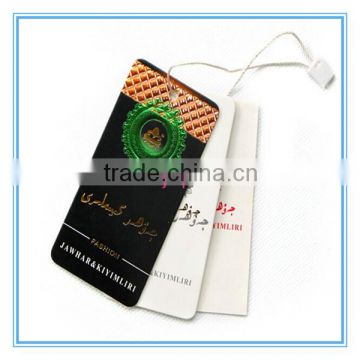 custom printed paper clothing hanger labels with strings