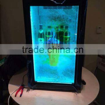 EKAA desktop super market beer transparent lcd fridge dispaly