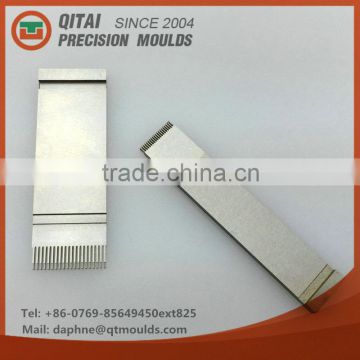 Gold supplier QITAI OEM customized high precision mould,punching mold, OKUMA CNC machining male female connectors