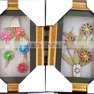 2016 Hot Sell Square Photo Frames Wholesale Photo Frame With Golden Rim