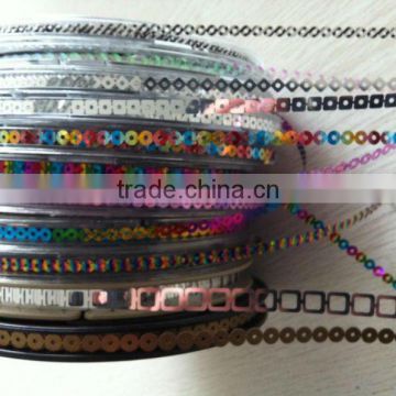 High quality embroidery PET laser Sequins rolls