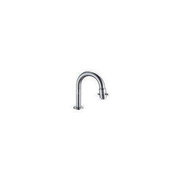 HN-5C24, Brass Chrome Plated And Single Lever, High Arc Professional Kitchen Faucets