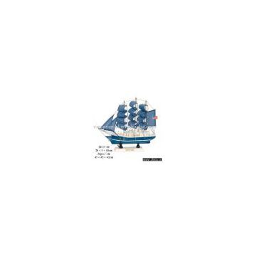 wooden sailing ship HM-2013-20