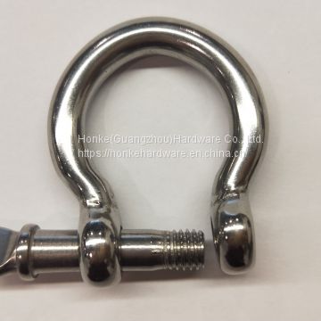Stainless Steel Screw Pin 3/4 Inch Anchor Shackle With Safety Bolt Chain Shackle Bolt