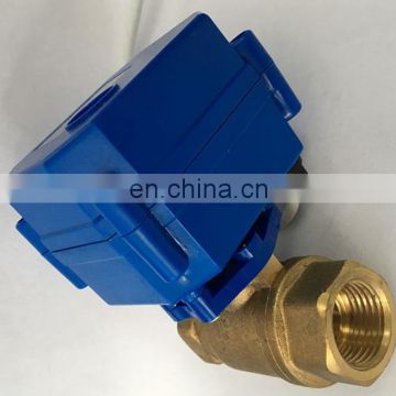CWX-15N BSP electric ball valve CR04 2 wires control DC24V Mini motorised valve DN25 Brass