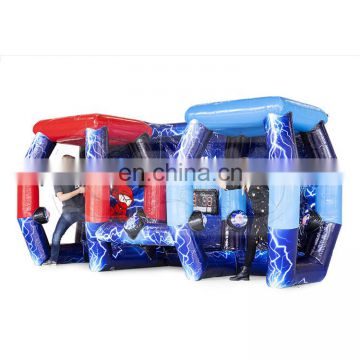 inflatable 4 player interactive adult game ips ninja battle nerf rival arena