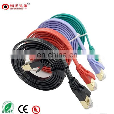 CE ROSH  Cat7 network Cable Shielded (SFTP) High Speed  Flat Internet Computer patch cord  ethernet cable