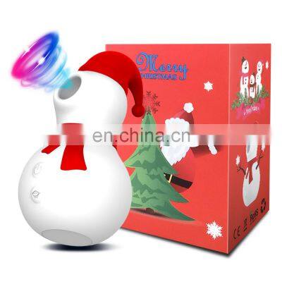 Snowman Shape Clit Sucking Vibrator for Women Adults Mute USB Magnetic Charging Easy to Clean Masturbate Massager%