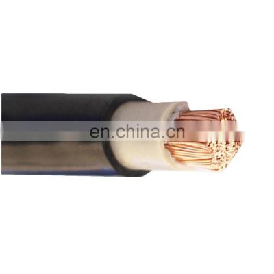 wholesale price black silicon rubber flexible copper welding cable