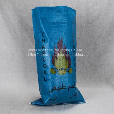Recycle woven handle plastic wholesale full packaging rice starch bag