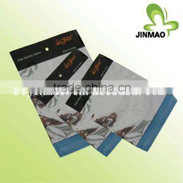 PVC compound packaging bag with print header