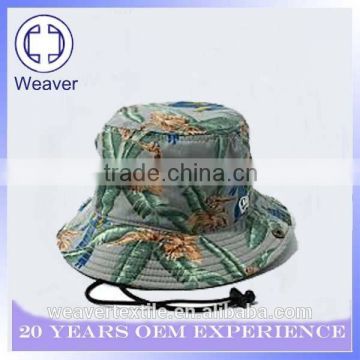 China Alibaba Wholesale Cotton Plain Custom Bucket Hat with String Bucket Hat Bulk