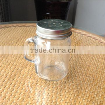 clear glass spice jars with stainless steel cap
