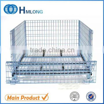 Industrial durable stackable metal container pallet