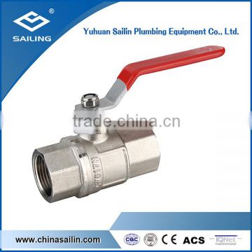 F/F longer thread brass ball valve