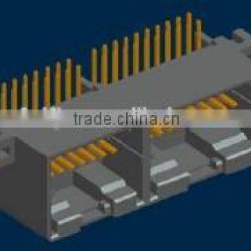36 ways 2.5mm pitch PCB male and female horizontal mounted automotive connectors