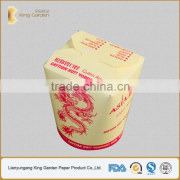 Kraft Paper Materials of Food to go Asia Boxes