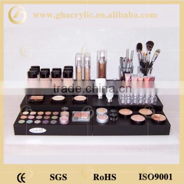 Black Elegant plexiglass cosmetic stand, acrylic cosmetic display