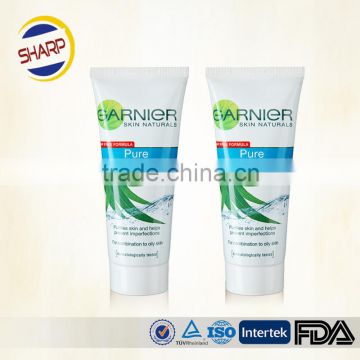 Profassional supplying end unsealed plastic cosmetic tube packaging