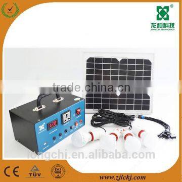 10W solar panel system with inverter, AC , DC lamp ,mobile charge