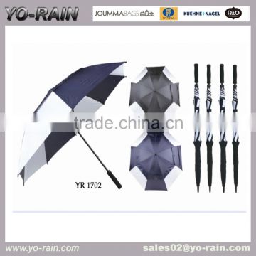 Double canopies with air vents golf umbrella