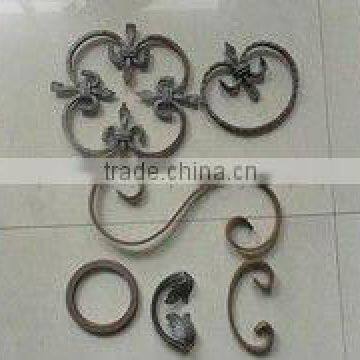 factory best price iron ornate scroll for iron gate fence railing parts solid iron bar