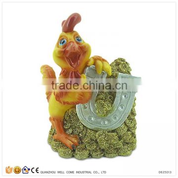 Resin Rooster Figurine of 12 Chinese Zodiac Animals