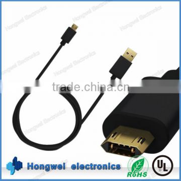 For mobile phone charging and data transfer reversible USB 2.0 AM to reversible Micro USB cable
