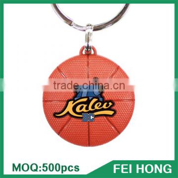 Wholesale bulk metal custom souvenir basketball sports key holder