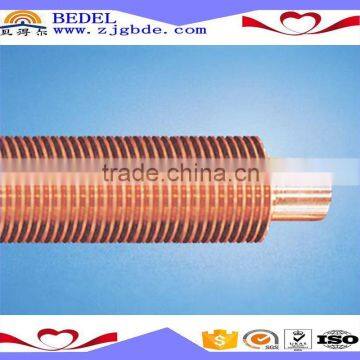 Copper base tube copper extruded finned tube for Heat Exchanger