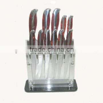 Customized acrylic knife holder acrylic knife and fork display