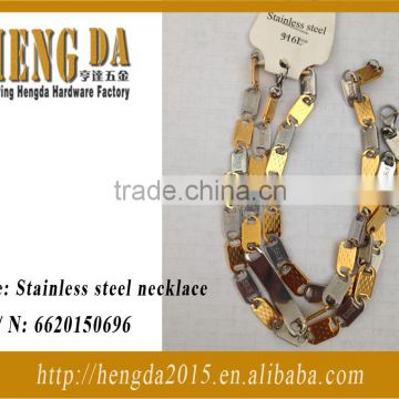 Thin stainless steel chain necklace
