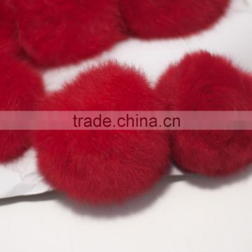 lovely red fox fur ball ornaments fashion accessories